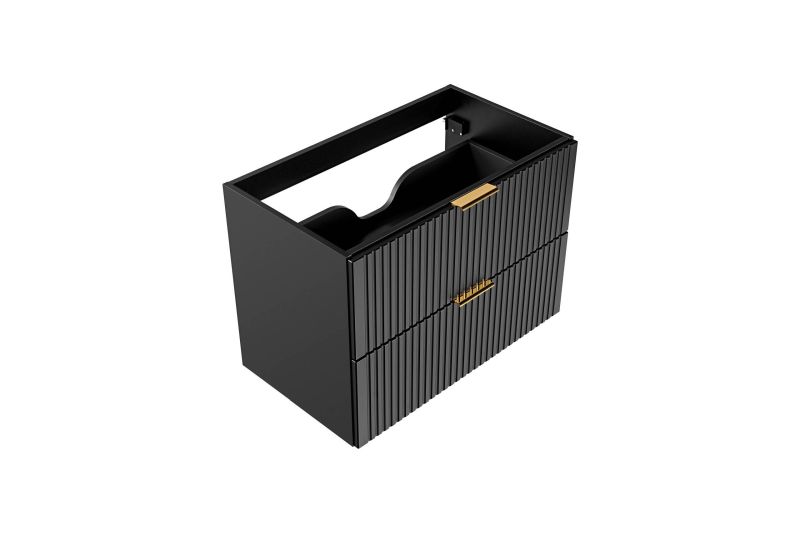 Skrinka do kúpeľne 82-80-B-2S čierny mat