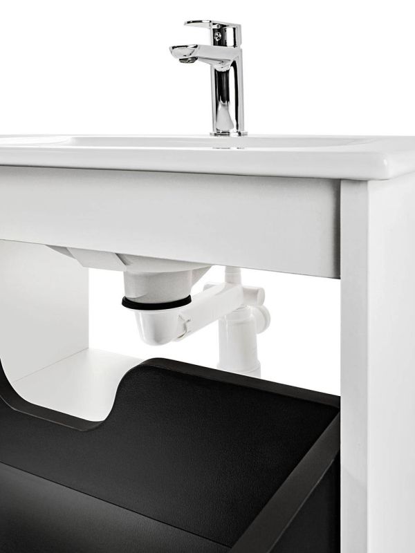 Umývadlový sifón PRELOC 400, čierna