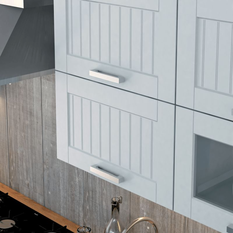 Horná skrinka, svetlosivá-biela, TYP 13, 2x dvierka