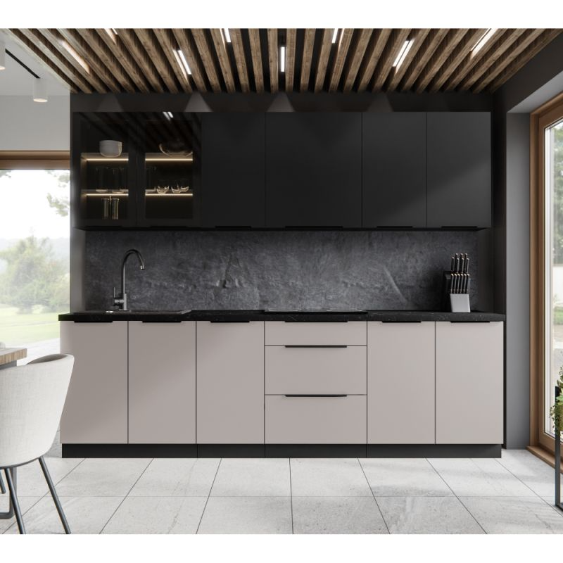 Dvierka na umývačku riadu, cashmere-čierna, ZM 570x596