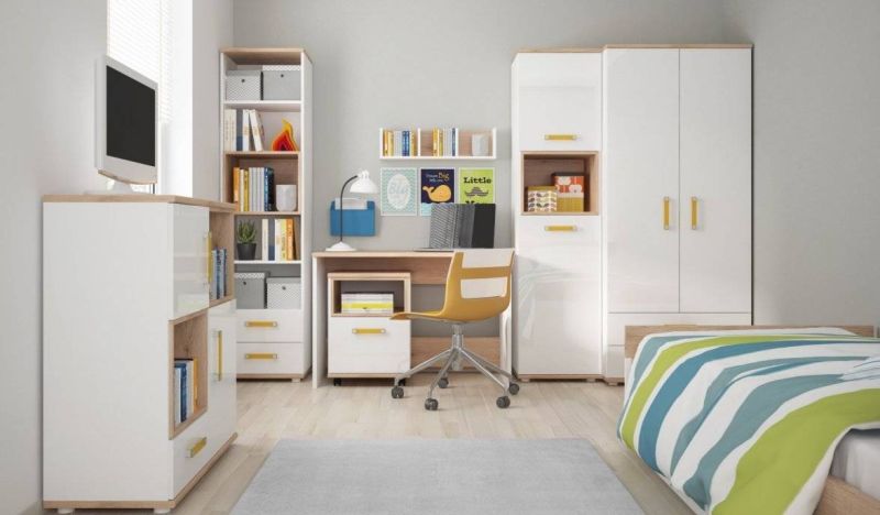 Polička TYP 61 biela-dub san remo