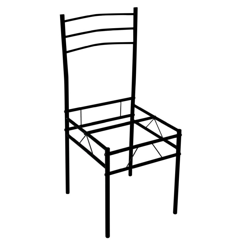 Jedálenský set 1+4, dub sonoma, čierna konštrukcia