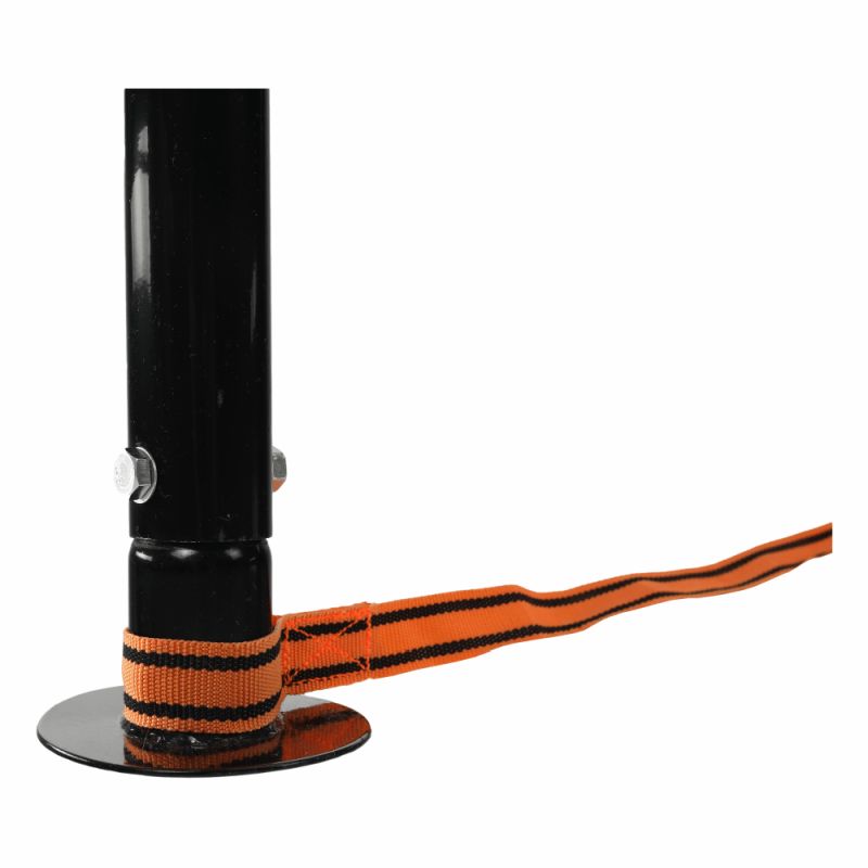 Stojan na závesné kreslo z čiernej ocele