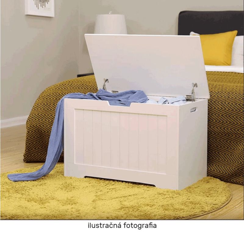 Úložný box, MDF v bielej farbe