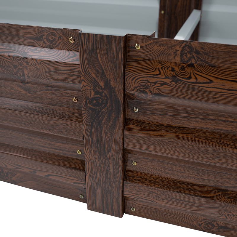 Vyvýšený záhon 237x60, hnedá oceľ