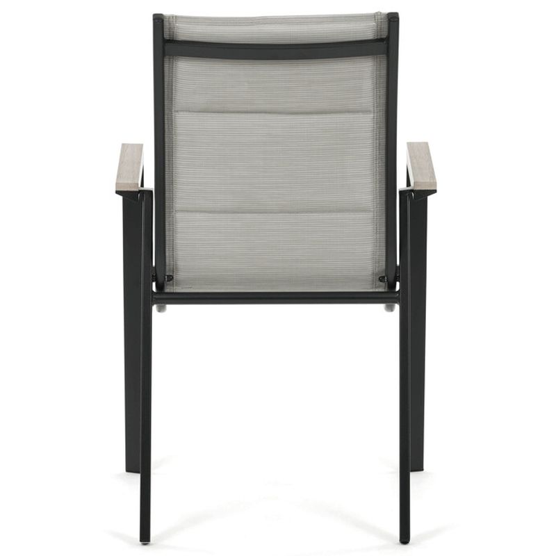 Moderná záhradná stolička v béžovej látke