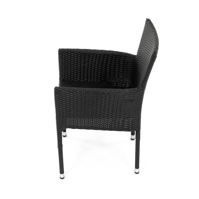 Štýlová záhradná stolička v čiernom prevedení