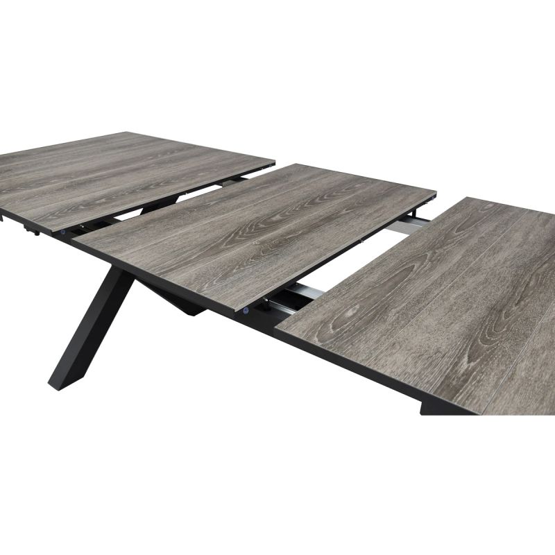 Záhradný rozkladací stôl sivý