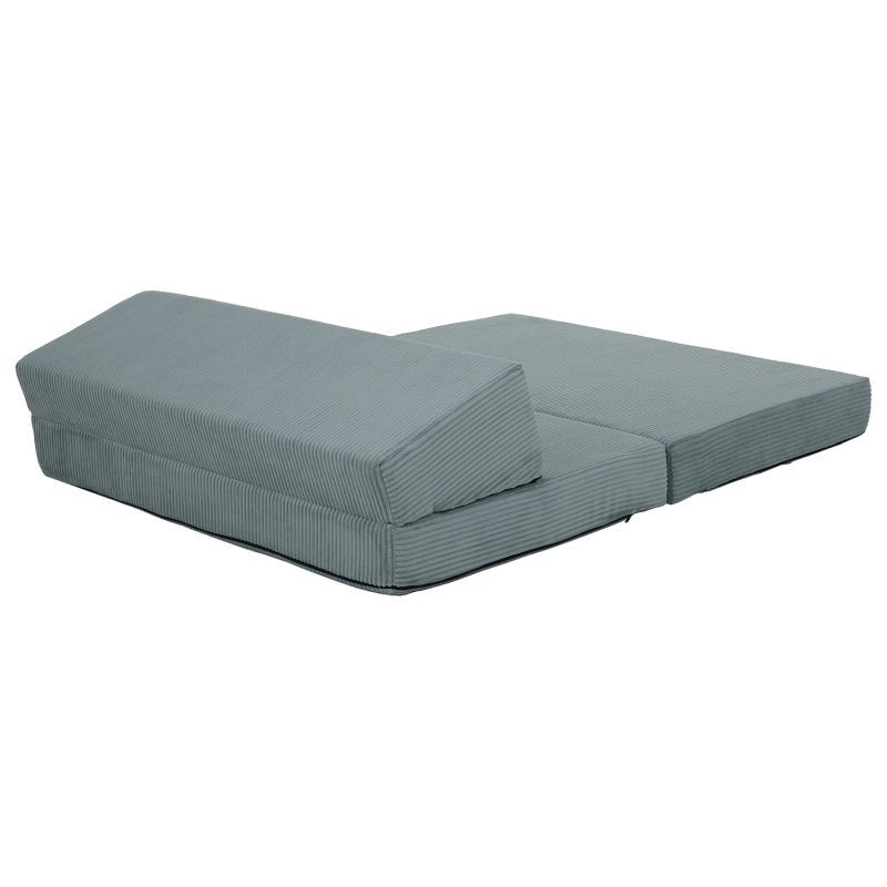 Skladací matrac do tvaru dvojkresla, mentolová