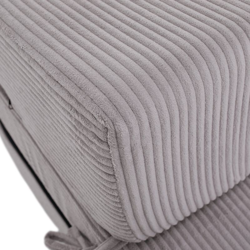 Skladací matrac do tvaru dvojkresla, sivá