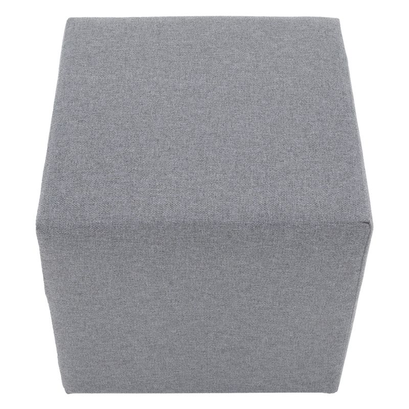 Praktický taburet, látka Twist sivá