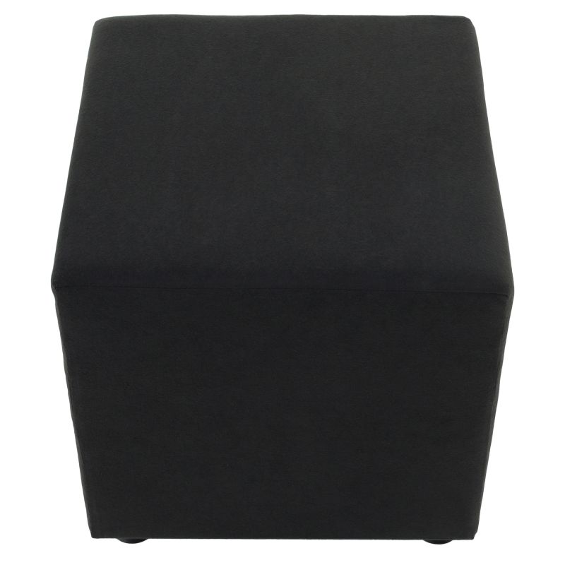 Praktický taburet, látka Alova čierna