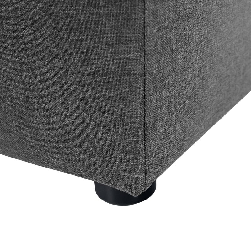 Praktický taburet, látka Savana sivá