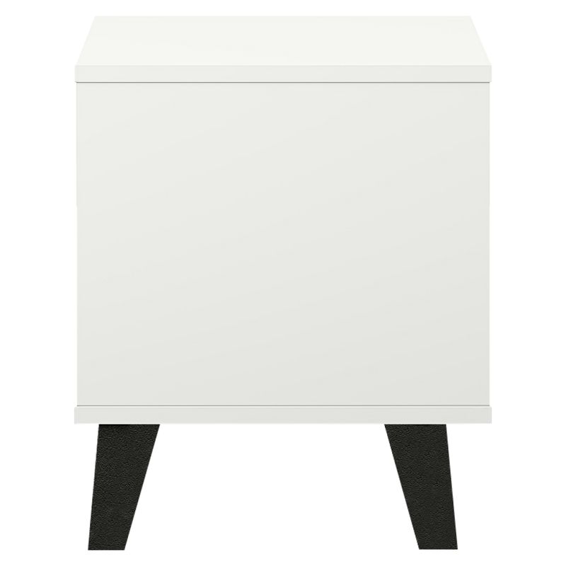 Praktický nočný stolík so šuplíkom, biely
