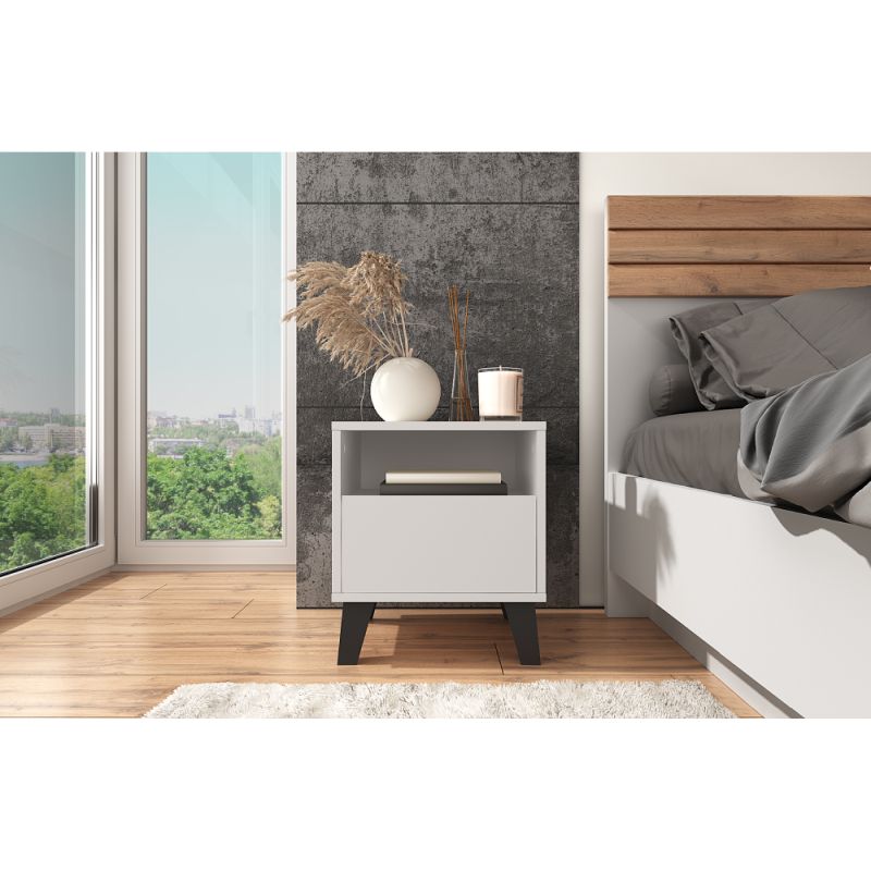 Praktický nočný stolík so šuplíkom, kašmír
