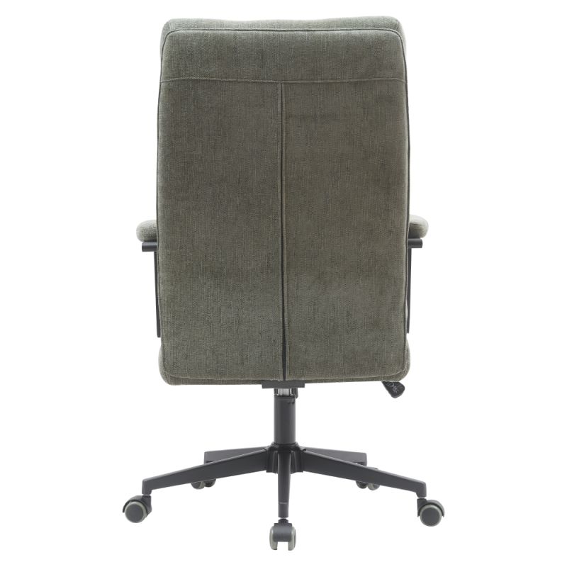 Moderné kreslo do kancelárie, v zelenej látke
