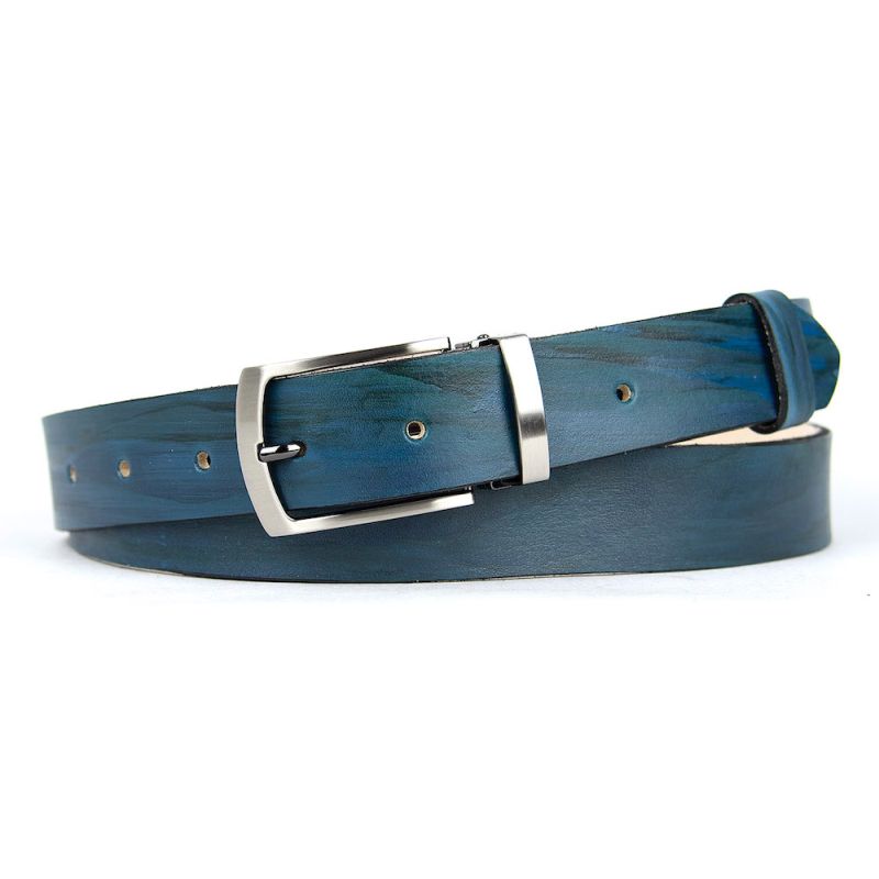 Ručne maľovaný kožený opasok, 153cm, Limitovaná edícia 09