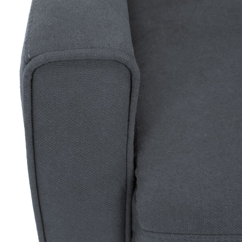 Relaxačné otočné kreslo s výklopnou podnožou, sivé