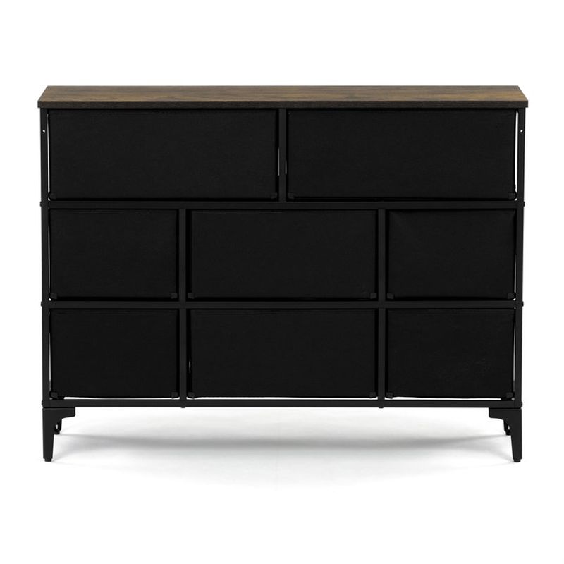 Retro komoda s 8 zásuvkami z netkanej textílie