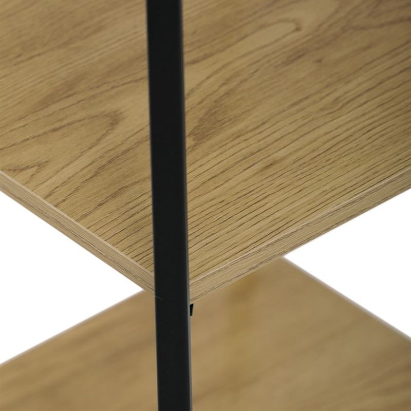 Vešiak so 4 policami z MDF, dekor divoký dub