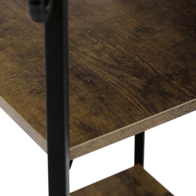 Vešiak so 4 policami z MDF, dekor staré drevo