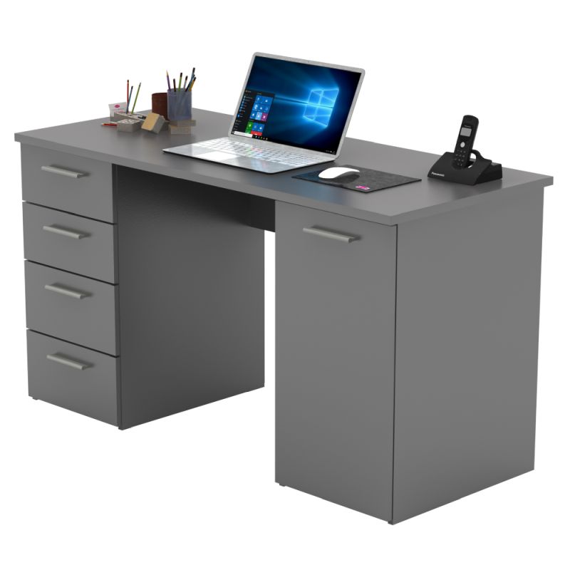 Praktický písací stôl vo farbe grafit