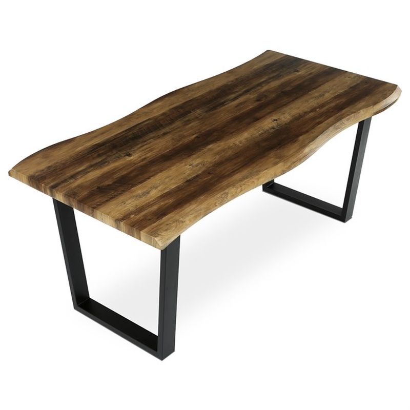 Stôl jedálenský 180x90, MDF doska dekor staré drevo, nohy v tvare U