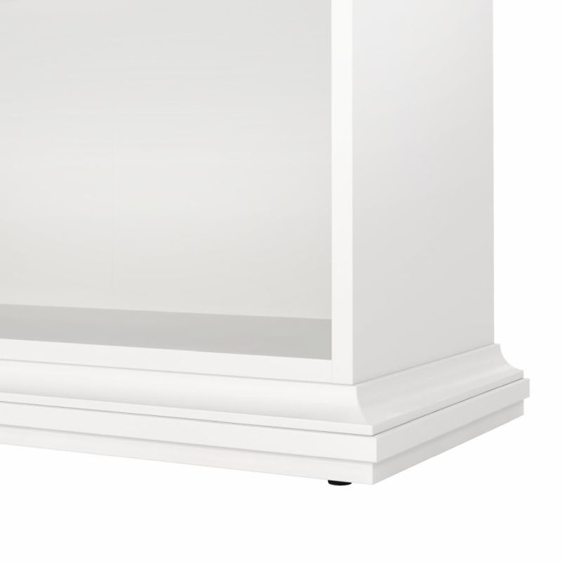 Regál otvorený, štyri police, biely