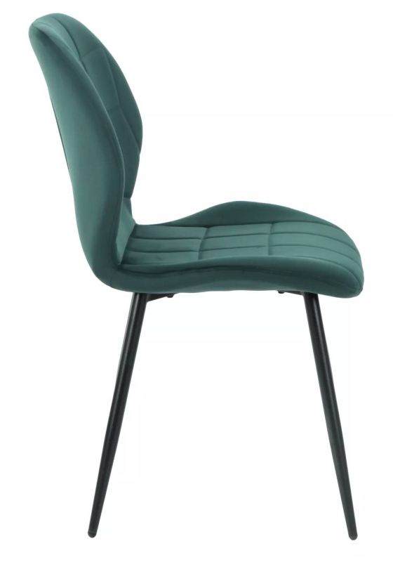 Ergonomická stolička do jedálne, čierna-zelená bluvel 78