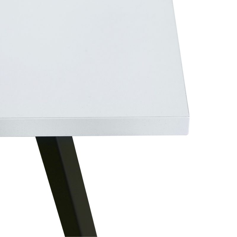 Štýlový a elegantný konferenčný stolík, biela-čierna