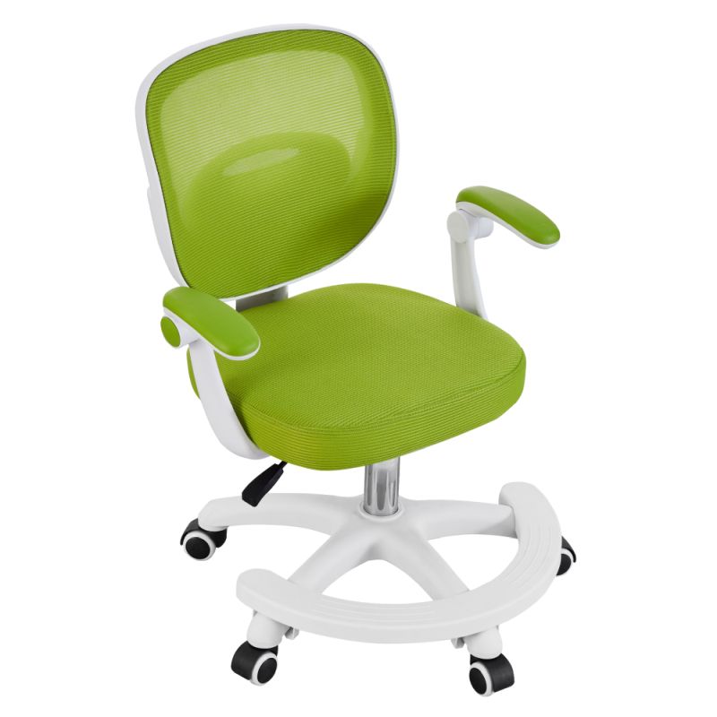 Štýlová otočná stolička, zelená-biela