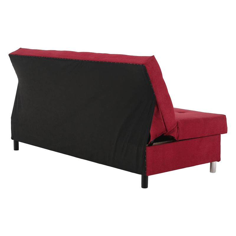 Rozkladacia moderná pohovka, červená