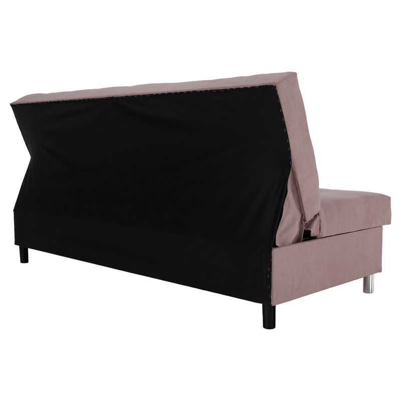 Rozkladacia moderná pohovka, ružová