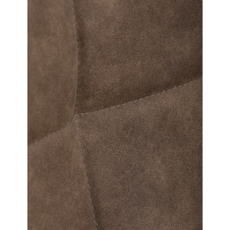 Jedálenská minimalistická stolička v industriálnom štýle, béžová vintage látka