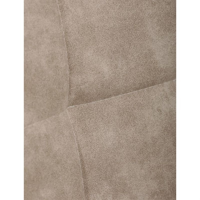 Jedálenská minimalistická stolička v industriálnom štýle, krémová vintage látka