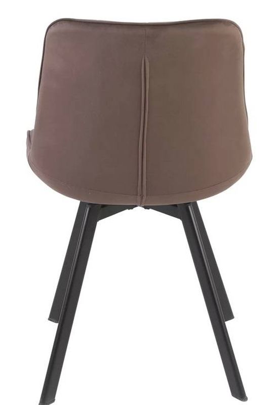 Praktická jedálenská stolička, čierna-cappuccino bluvel 38