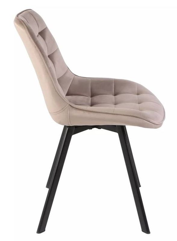 Praktická jedálenská stolička, čierna-tmavobéžová bluvel 40