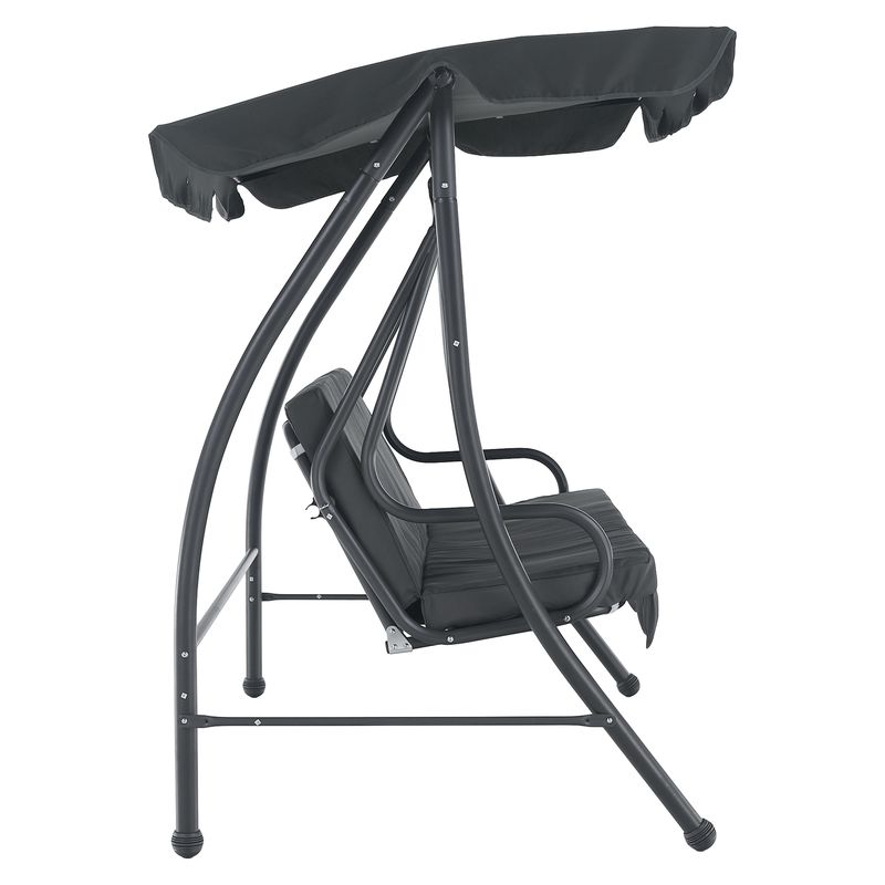 Štýlová záhradná hojdačka, sivá