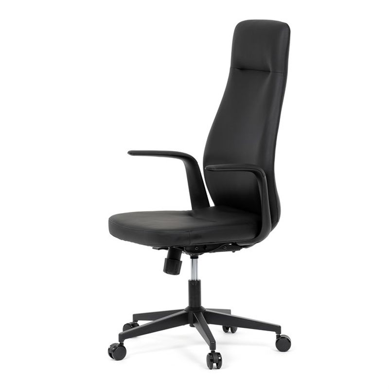 Elegantné čierne kreslo z kvalitnej ekokože