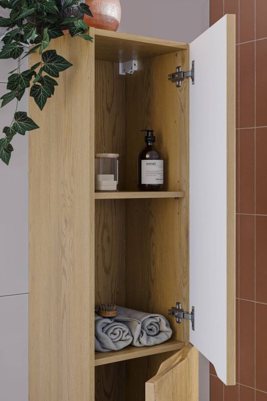 Skrinka do kúpeľne 80-35-2D, dub cremona, 2x dvierka