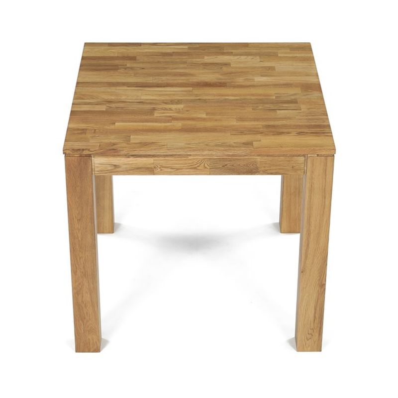 Jedálenský drevený stôl 80x80, masív dub biely, povrchová úprava olejom