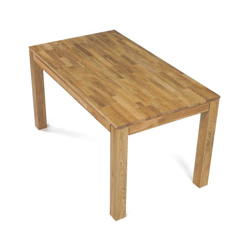 Jedálenský drevený stôl 140x80, masív dub biely, povrchová úprava olejom