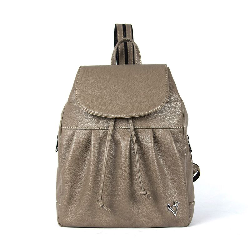 Módny kožený ruksak z pravej kože v Cachi farbe