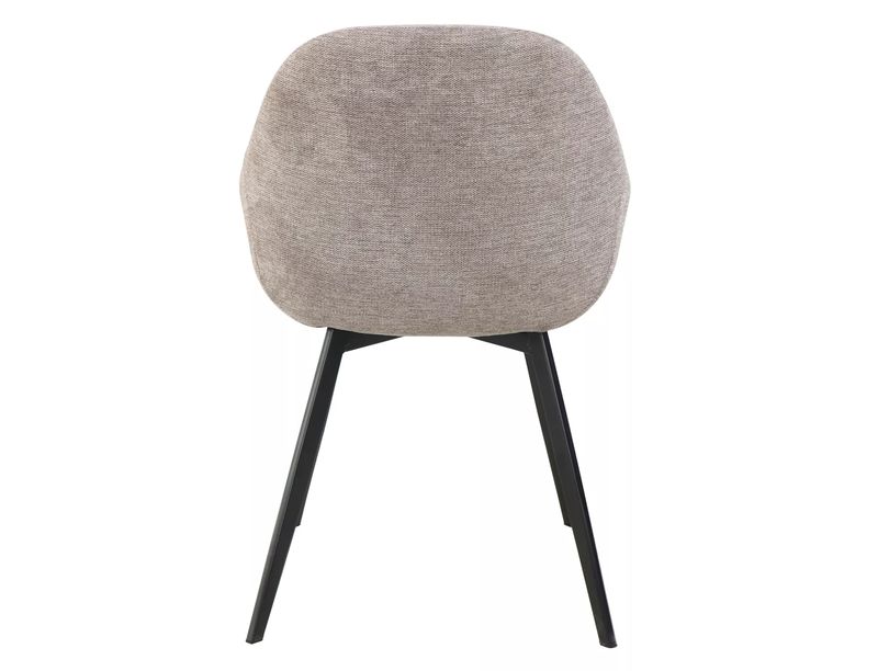 Jedálenská stolička látka Brego, čierny mat-béžová brego 34