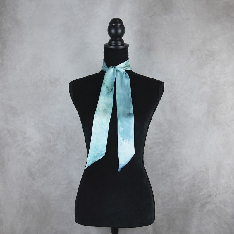 Hodvábna šatka Twilly LIMITED_036 – Ručne vyrábaná