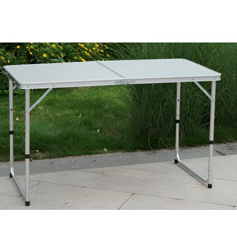 Skladací kempingový stôl 120 cm, hliník-MDF