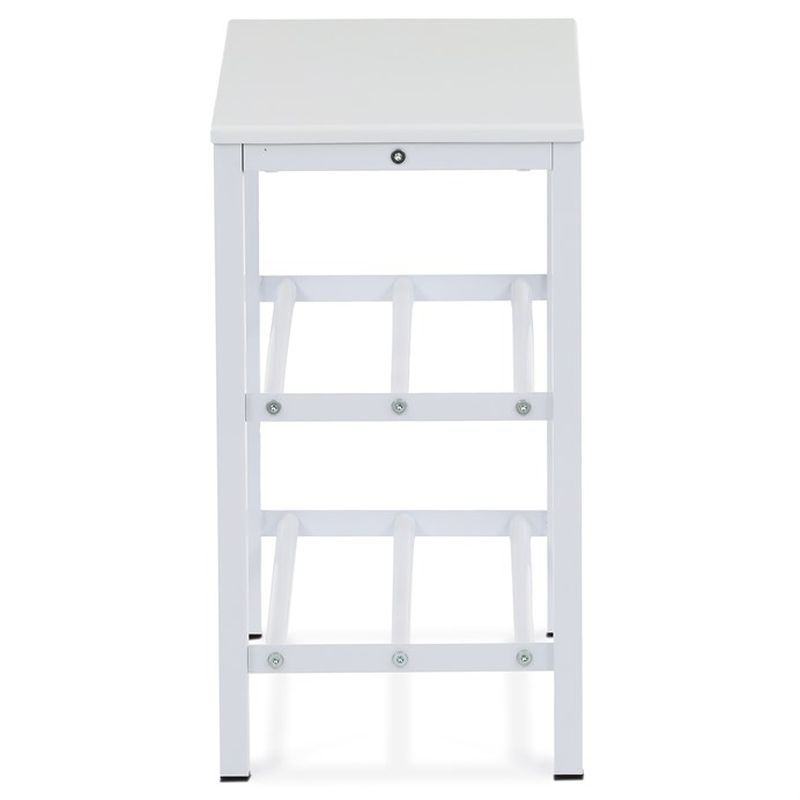 Štýlový a praktický botník biely, dve police