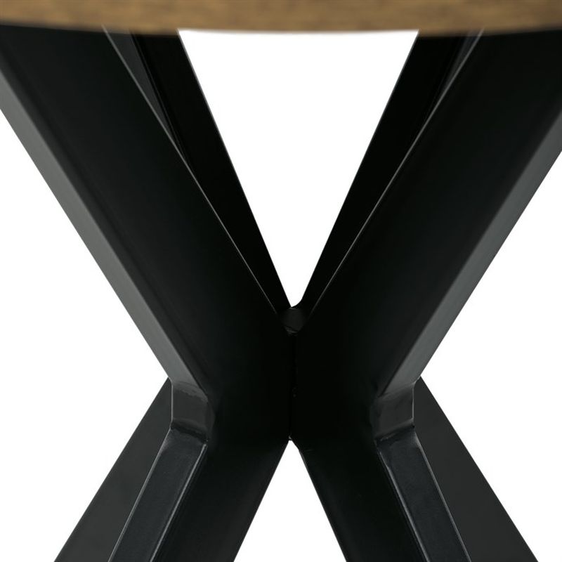 Jedálenský okrúhly stôl 80, MDF doska s dekorom starého dreva