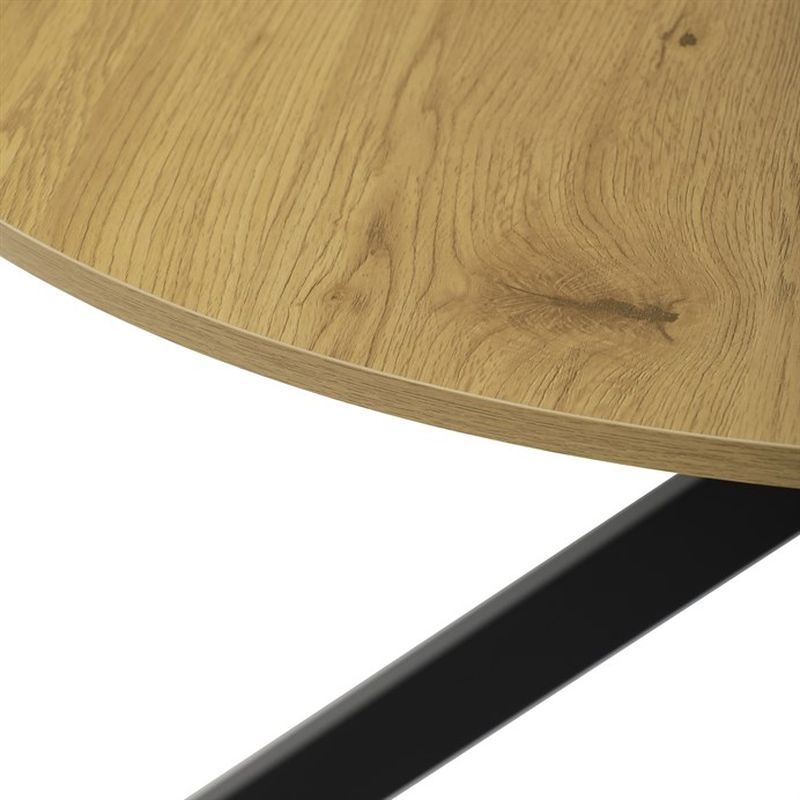 Jedálenský okrúhly stôl 120, MDF doska s dekorom divokého duba