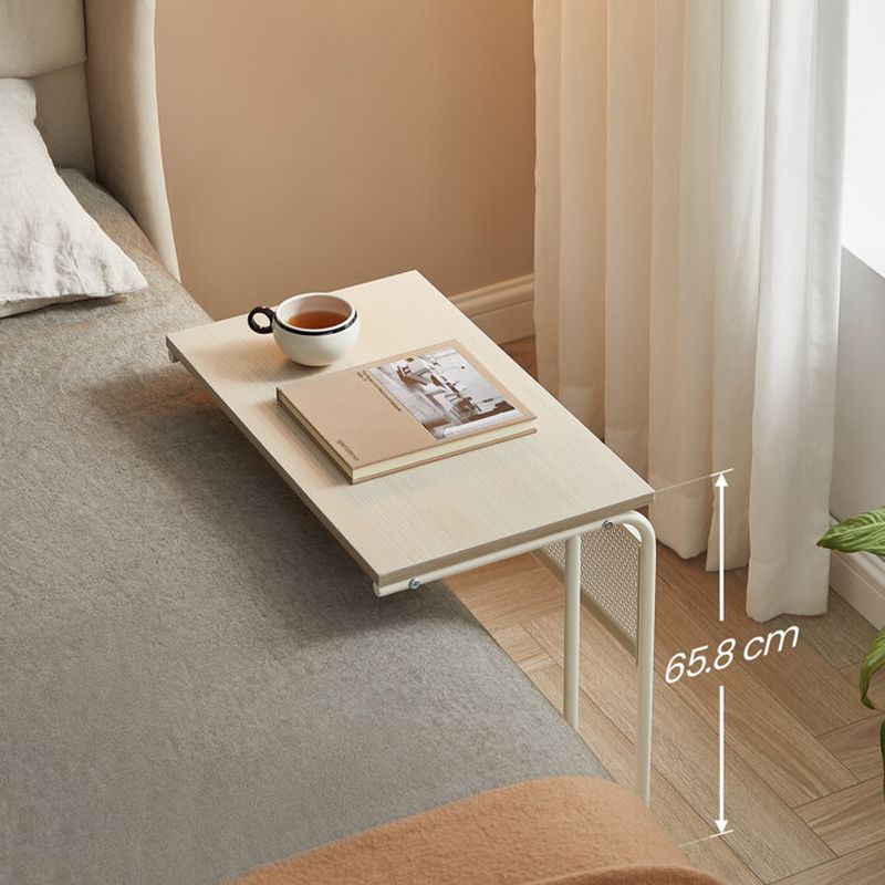 Odkladací stolík na kolieskach DUB BIELENÝ-BIELA